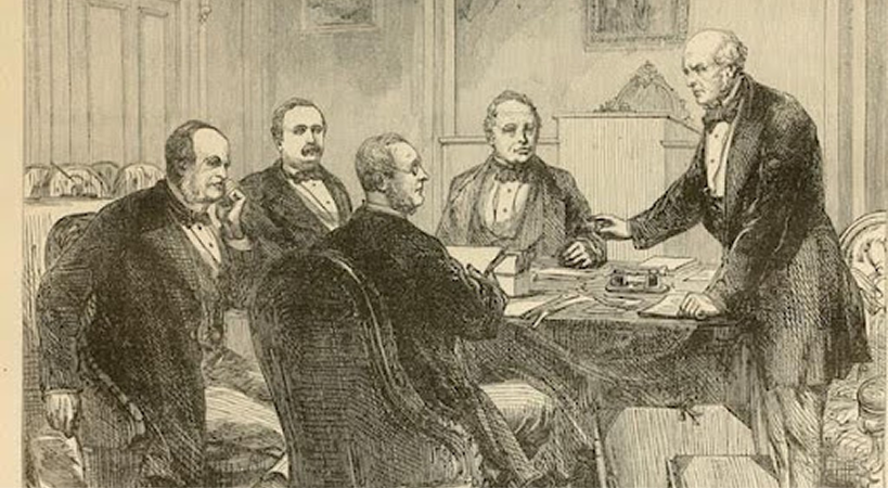 The Geneva Board of Arbitration Settling the Alabama Claims, c. 1872.
